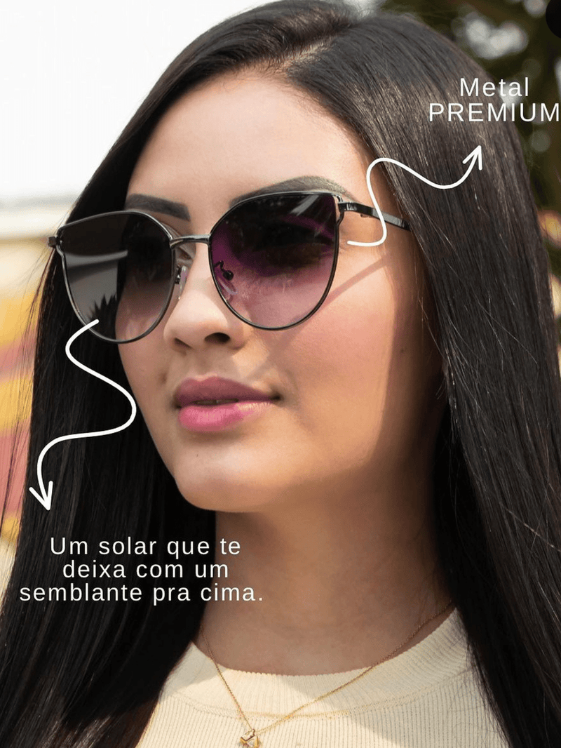 Óculos De Sol feminino Quadrado Lana