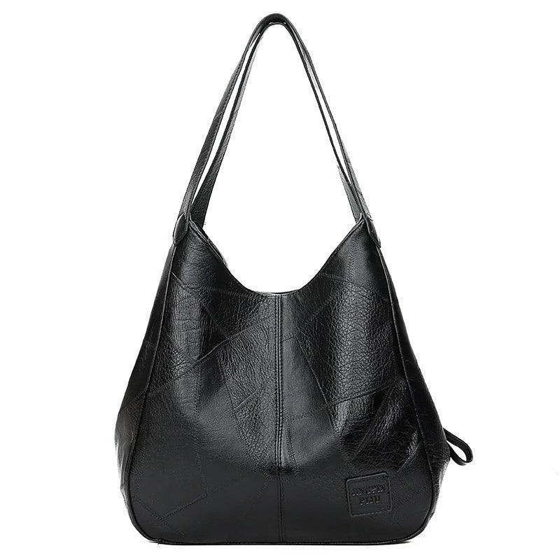 Bolsa feminina sacola de couro Glamour